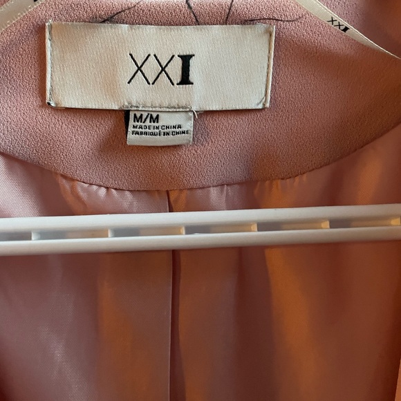 Pink cropped waterfall blazer - Picture 2 of 4